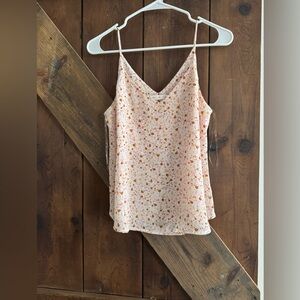 Active USA Floral Camisole in Cream and Orange